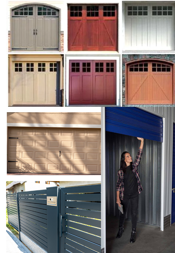 garage door collage